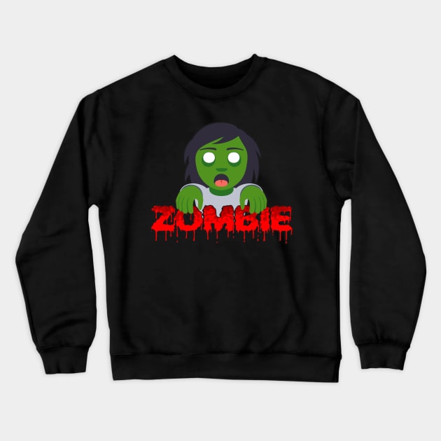 Zombie Sister Crewneck Sweatshirt by RadStar